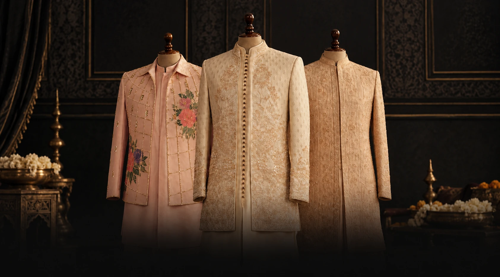 The Tatvadhan wedding collection displayed in a heritage interior